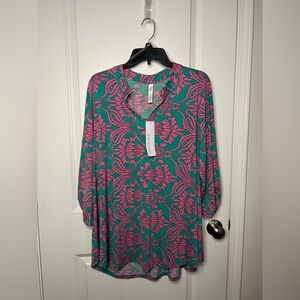 Dear Scarlett Lizzy Top NWT Sz XL Boho Flowy Comfy Bohemian